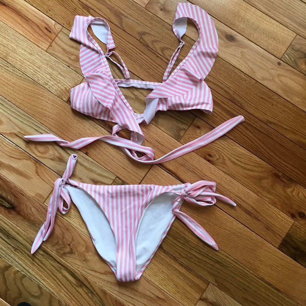 Pink Stripped Bikini